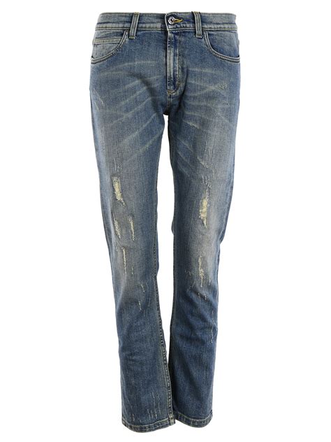 jeans gucci uomo|gucci ripped denim jeans.